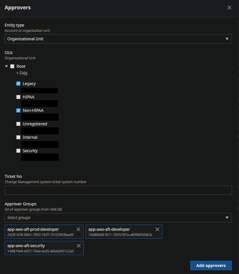 Approver policy