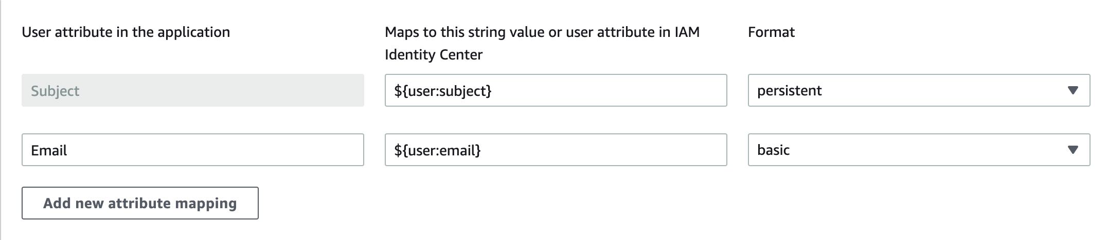 Attribute Mapping