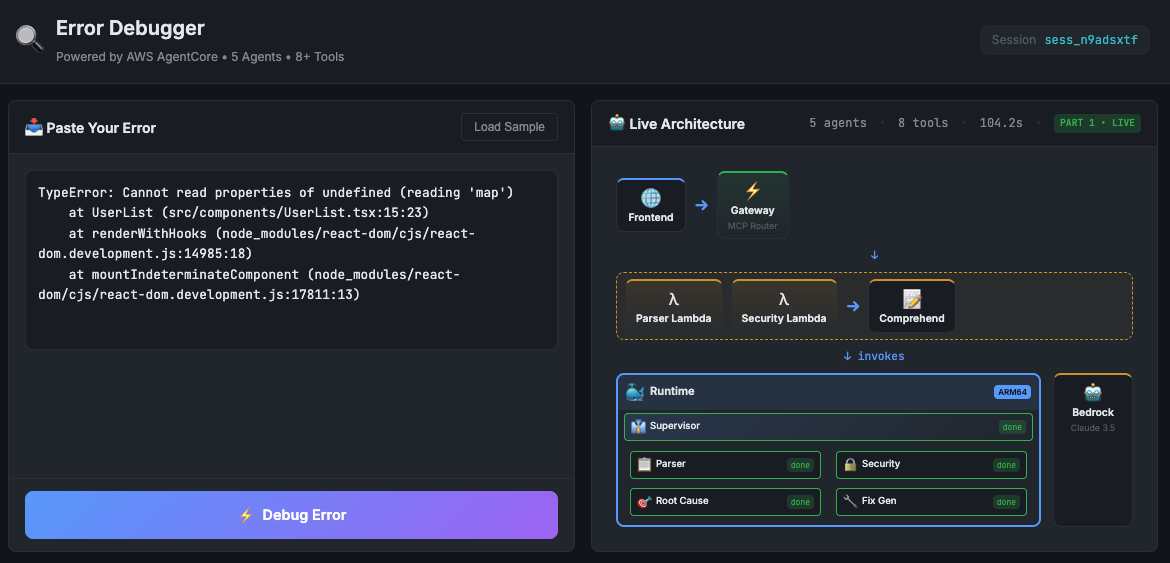 Error Debugger App - Prompt