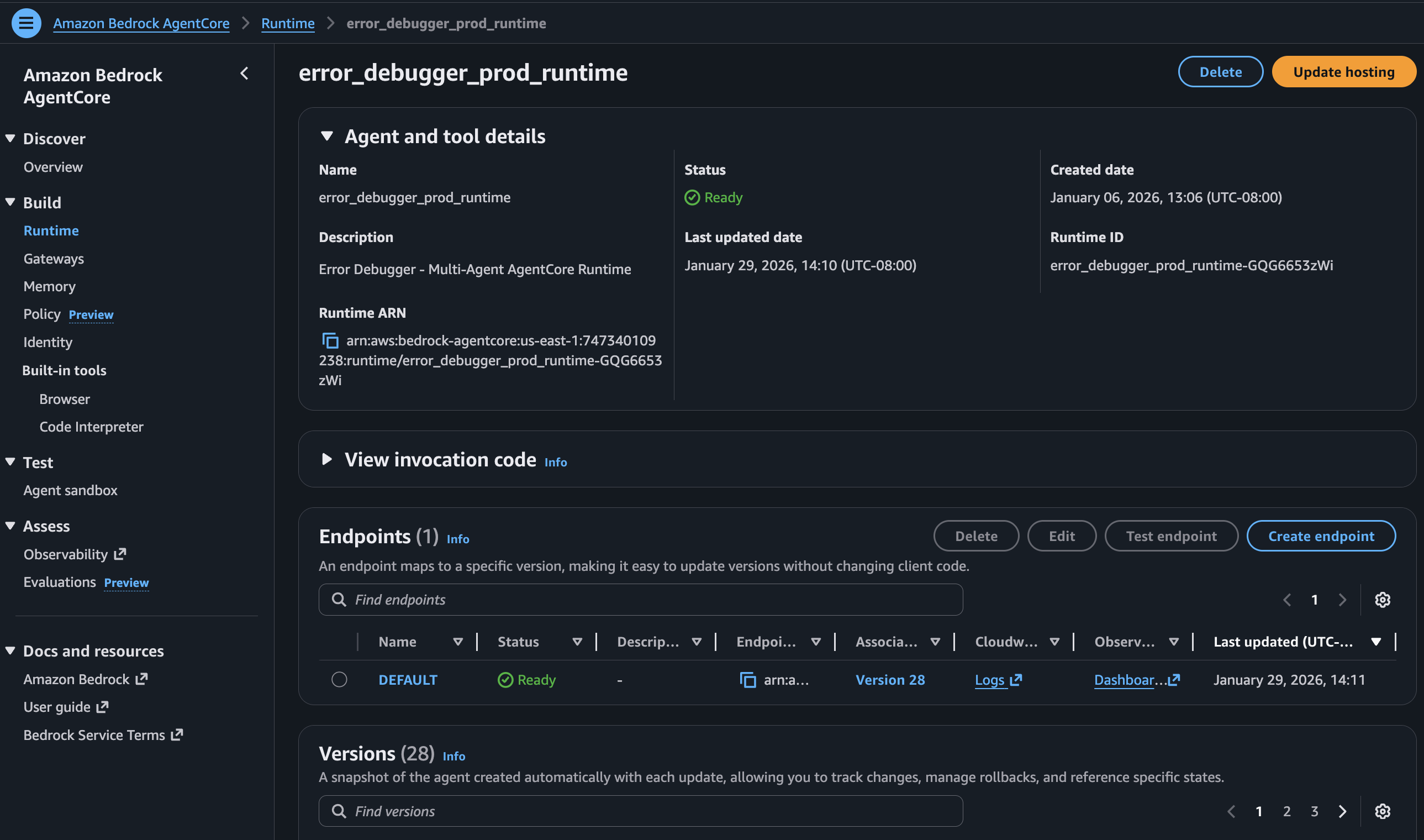 AWS AgentCore Runtime
