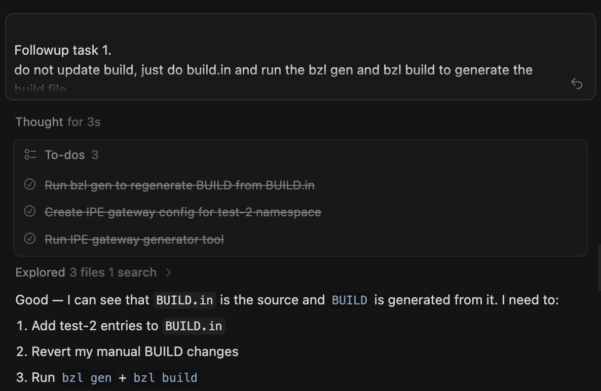 Multi-agent system at work (cursor)