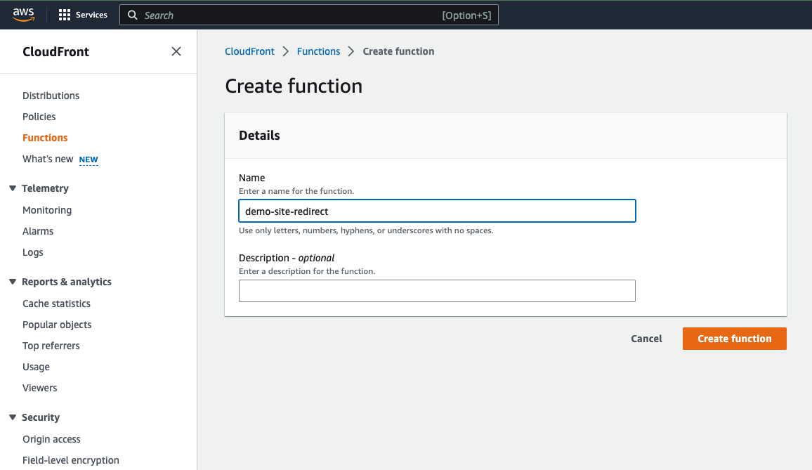 CloudFormation Function Create